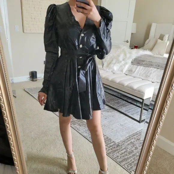 ROTATE- Metallic Dress - Picture 3 of 9